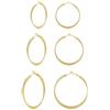 Bewenda Orecchini a cerchio in argento 925, orecchini a cerchio in argento 925, grandi 40/50/60 mm, ipoallergenici Huggies, per donna e ragazza, leggeri orecchini a cerchio rotondo, Argento sterling