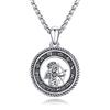 PARYFO 12 ciondoli con segno zodiacale, in argento sterling 925, con segno zodiacale, per uomini e donne, con ciondolo in oro e astrologia, regalo di compleanno, unisex, con catena in acciaio inox