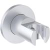 Ideal Standard - Multi Suite, Supporto tondo a parete per doccetta, Matt silver