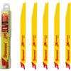 starrett seghetto a gattuccio per sega alternativa - 5pz. multiuso per taglio di legno e metallo 230 mm 10 tpi