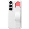 Samsung Standing Grip Case cover con cinturino e funzione cavalletto per Galaxy S25, White