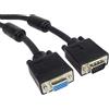 PremiumCord - Cavo prolunga HQ (coassiale) 2 x Ferrit, SVGA, DDC2, 3Xcoax + 8 Fili, 2 m