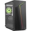 NOX XTREME PRODUCTS INFINITY ZETA - Mini Tower M-ATX/ITX ARGB Rainbow Dynamic, pannello laterale in vetro temperato, spazio per 6 ventole, compatibilità schede grafiche fino a 310 mm, USB 3.0, nero
