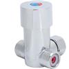 Jadeshay Valvola Miscelatrice Termostatica,G1/2 Valvola Temperata di Regolazione per Acqua Calda e Fredda in Sistemi Rubinetto Automatico,Miscelatore Doccia con Connettore e Non Ritorno Acqua