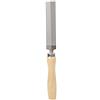 Akozon Lima rombica di diamanti Levigatura in metallo con manico in legno Attrezzo giardino per la lavorazione del legno(5in(125mm))