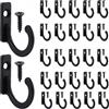 PERFETSELL 60 Pezzi Ganci Appendiabiti da Parete, Mini Ganci da Parete Singoli in Metallo Attaccapanni da Muro a Vite Ganci in Stile Antico Neri Gancio Singolo Vintage per Corridoi, Camera da Letto