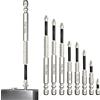 CATELL 9 Pezzi K5 Anti Slip Bit, Magnetic Screwdriver Drill Bit Set, Punte ad Alta Magnetica Durability per Trapano o Cacciavite Manuale (25, 50, 65, 70, 75, 90, 100, 120, 150 mm)