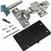 AERZETIX - Kit di 12 cerniere invisibili a totale sovrapposizione 110° con clip ammortizzatore 3D regolazione + dima di foratura Ø35mm + fresa Ø35mm + punta Ø2.5mm + 50 viti Ø3.5x16mm e bit PZ2