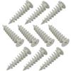 AERZETIX - C67111 - Set di 10 Tasselli elicoidali Ø28x85mm per fissaggio su isolamento polistirene poliuretano EPS XPS - impronta esagonale a 6 lati - per viti 4.5mm - in plastica