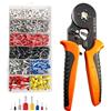 JEDWKFA Pinza Crimpatrice, 1800 Pezzi Capicorda Elettrici a Crimpare, Set di Puntalini, 0,25-10mm², Kit Elettricista, Crimpatrice per Auto e Installazioni Elettriche