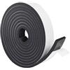KINGOZOYI 1 rotolo di guarnizione in schiuma adesiva, nastro adesivo 5 m in schiuma per anti-collisione e insonorizzante, 25 mm x 10 mm, nero