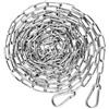 HexinYigjly Catene in acciaio inossidabile, 3 mm x 5 m, maglie di sicurezza in acciaio inossidabile, maglie resistenti, catene in metallo zincato per recinzioni, cancelli, biciclette, altalene, stendibiancheria