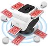 Haedswer Miscelatore automatico per carte e trasmettitore di carte 2 in 1, mixer carte con 4 telecomandi, 2-8 giocatori, ricaricabile, silenzioso per poker, Texas Hold'em, Blackjack, UNO