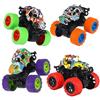 Tagaremuser 4 pezzi Monster Truck, Monster Truck, Monstertruck per bambini, giocattolo a attrito, camion, rotazione a 360°, veicolo interno, regalo per bambini a partire dai 3 anni in su