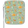 Cosiesnest Custodia per carte Yoto con 80 tasche, con cerniera, porta carte Yoto, portatile, per bambini e adulti, design con animali selvatici, mini audiolibro