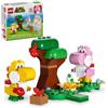 LEGO Super Mario Yoshis - Set di espansione a forma di uovo e foresta, giocattolo da collezione per bambini, 2 personaggi costruiti in mattoni, regalo per ragazze, ragazzi e giocatori dai 6 anni in