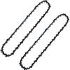 Artomnivera Confezione da 2 catene per motosega Dewalt DCM565N, 45 maglie, calibro 109,2 cm, 3/8 LP, catene a basso contraccolpo compatibile con Ryobi OCS1830, Bosch AKE 30 S e altri