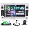 VECHTEL 4G+64G Autoradio Argento Android 15 per Opel Corsa C/D Zafira B Astra H Meriva Vivaro Signum Combo, 7'' IPS HD Schermo co Carplay Android Auto GPS Wi-Fi USB/Tipo-C Bluetooth FM RDS Camera