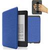 MyGadget Custodia per Amazon Kindle Paperwhite 7a generazione dal 2012 al 2017 - Cover con Funzione Sonno | Sveglia automatica Integrata Blu Scuro
