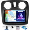 GOHHDL Android 15, 4G+128G GOHHDL Autoradio Navi per Renault Dacia SANDERO II B52 2012-2019 con Wireless Carplay Android Auto, Touch Stereo da 9 Pollici con GPS Navi WiFi GPS SWC FM RDS EQ Retrocamera&Mic