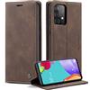 Monweicz Cover Compatibile con Samsung Galaxy A52, Custodia Portafoglio con Slot per Scheda, Protezione Completa Premium in Pelle PU, Flip Libro Magnetica Samsung Galaxy A52, Caffè