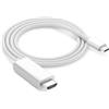 MYAYD Adattatore USB C a HDMI 4K, cavo tipo C fino a 1080p Full HD UHD, 1,8 metri di colore bianco