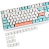 MOLGRIA Noel GMK Keycaps, MOLGRIA PBT Profilo Ciliegia Keycaps con Sublimazione a Disegno con Tasti Supplementari UK, DE, IT, FR, ES per Tastiere Meccaniche con Interruttori MX Layout ISO/ANSI (ISO IT)