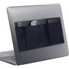 Realand Custodia a 3 tasche per computer portatile per mouse e disco rigido, custodia adesiva elastica per SSD, telefono, cavo USB, penna (nero)