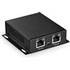MokerLink 3 porte Gigabit PoE Passthrough Switch, IEEE 802.3af/at/bt PoE alimentato max 60W, Hi-PoE 90W, 100/1000Mbps, 1 PoE in 2 PoE out, montaggio a parete, PoE Extender/Injector/Network Extender