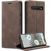 Monweicz Cover Compatibile con Google Pixel 7 Pro, Custodia Portafoglio con Slot per Scheda, Protezione Completa Premium in Pelle PU, Flip Libro Magnetica Google Pixel 7 Pro, Caffè