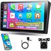Motorsi 4GB+64GB Carplay Autoradio per Ducato 3 per Peugeot Boxer 2 per Citroen Jumper2 con Android Auto, Car Stereo Schermo con GPS Navigation WiFi RDS/FM SWC USB Bluetooth Canbus+AHD/CVBS Telecamera