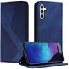 Fatcatparadise Cover per Samsung Galaxy A16 5GFlip Caso in PU Pelle Premium Portafoglio Custodia [Kickstand] [Slot per Schede] [Chiusura Magnetica] per Samsung A16 5G (Blu)