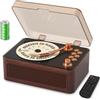 Kegaudio Lettore CD Portable hifi Bluetooth: Kegaudio Lettori CD con Altoparlante radio e telecomando supporto Riproduzione USB/AUX Presa per cuffie Noce