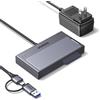 UGREEN Adattatore USB 3.2 10 Gbps M.2 NVMe e SATA, Compatibile con SSD NVMe M.2 e HDD/SSD SATA da 2,5/3,5, Docking Station per Disco Rigido (Senza Utensili) Windows, MacOS, Linux