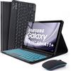 SOPPY Custodia con tastiera retroilluminata con mouse per Samsung Galaxy Tab A11 Plus 11 2025/A9 Plus 11 2023, layout UK, custodia magnetica sottile con tastiera wireless staccabile per Samsung Tab