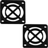 Aerzetix - Set di 4 Griglie per Ventola 25x25 mm in plastica per Computer PC stampanti dispositivi audiovisivi proiettori multimediali | Colore Nero