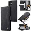 Ottcooed Cover per Samsung Galaxy S22 Ultra Custodia, Cover Pellicola a Libro Portafoglio in Pelle Porta Carte Protettiva Slot per Scheda Flip Case Wallet Case con Samsung Galaxy S22 Ultra, Nero