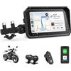 Jansite 4K CarPlay Moto Android Auto 6,25 pollici Navigatore Moto Dashcam con Doppia Telecamera Anteriore e Posteriore,IP67 Impermeabile GPS,Doppio Bluetooth, Siri/G-oogle Assistant 64 GB