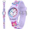 caprock Orologio da polso digitale per bambini e bambine, farfalla viola, Adatto ai bambini