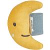 Sterntaler Armsonaglio luna, giocattolo per mani, polsini elastici, facile da indossare, sonaglio per giocare e afferrare, 7,5 × 6 × 3 cm, giallo opaco