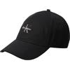 Calvin Klein Uomo Cappellino Mono Logo Panel in Cotone, Nero (Black), Taglia Unica