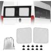LMYSUFI Parasole per Lunotto Posteriore Compatibile con Fiat Ducato 2006-2025, Visiera per Lunotto Posteriore a Due Porte Parasole per Portellone Posteriore