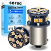 SOFOC 1156 BA15S LED Lampadina Frecce Giallo Ambra 6V 12V 24V 6-60V AC/DC Canbus Ready per Moto & Auto 2pcs
