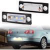 POPMOTORZ LED Luci Targa, 2 Pezzi Luce Targa a LED con Canbus Senza Errori 5050 SMD per VW Caddy 2K Golf Plus 5M1 Jetta 1K2 Passat Limousine 3BG Passat Variant 3C B6 T5 7H 7J