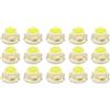 uxcell Sourcingmap 15PCS 12 V Bianco t4.7 Cuneo Auto LED Dash Gauge Instrument Panel Light Interior