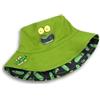 RICK AND MORTY Cappello da Pescatore Reversibile Verde And Morty | Copricapo Grafico Pickle Rick | Cappello di Protezione Solare con Stampa Rick Pickle Nero all Over
