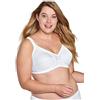 Naturana Reggiseno da Donna Soft Cup a Copertura Completa, Bianco, 42C, Bianco, 7C