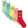 SPONGEBOB SQUAREPANTS calzini da 5 pacchetti adulti unisex personaggi calzature