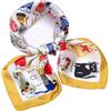 NaSoPerfect Sciarpa quadrata in seta con motivo alla moda per donne 68,6 x 68,6 cm, Giallo limone, 27 X 27