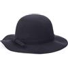 Ulalaza Cappello a Cloche in Feltro di Lana Invernale a Tesa Larga retrò con Fiore Fiocco Vintage Cappello alla Pescatora Floppy per Le Signore